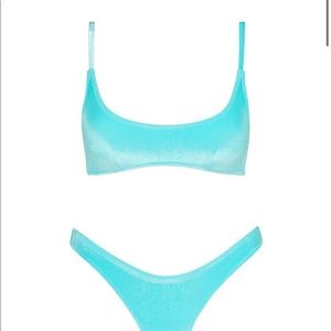 MACI BLUE CRUSH TRINAGL SWIMSUIT SET